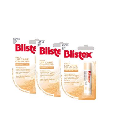 Blistex DAILY Lip Care 3 Pack Conditioner for Dry Hazy Lips 4.25g