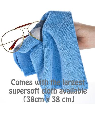 Eco-Friendly Glasses and Lens Cleaning Kit - Bio Degradable, Hypo Allergenic Ingredients - Removes Dust, Grease, and Stains Safely - Buy Online on GoSupps.com