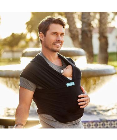 Moby Wrap Baby Carrier | Classic | Baby Wrap Carrier for Newborns & Infants | #1 Baby Wrap | Go to Baby Gift | Keeps Baby Safe & Secure | Adjustable for All Body Types | Perfect for Mom & Dad | Black - Buy Online on GoSupps.com