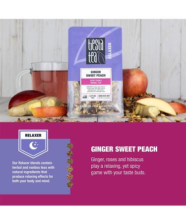 Tiesta Tea Ginger Sweet Peach - Caffeine Free Premium Loose Leaf Tea 2.2 oz - Buy Online on GoSupps.com