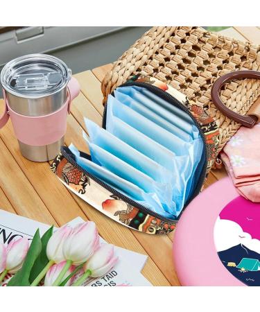 Stylish Menstruation Pad Bag with Zipper | Women's Tampon & Napkin Bag | Perfect for Girls | Chinese New Year Fuwa Design - Buy Online on GoSupps.com