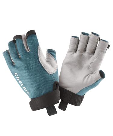 EDELRID Unisex Adult Work Glove Open II M Titanium