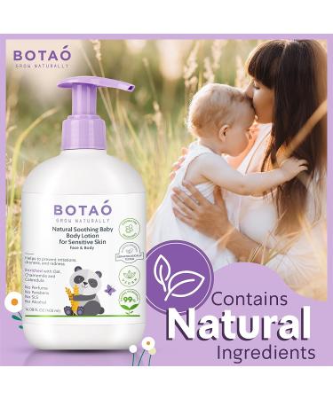 BABY Natural Soothing Body Lotion for Sensitive Skin | Oat, Chamomile & Calendula | 99% Natural | Vegan | Face & Body - Buy Online on GoSupps.com