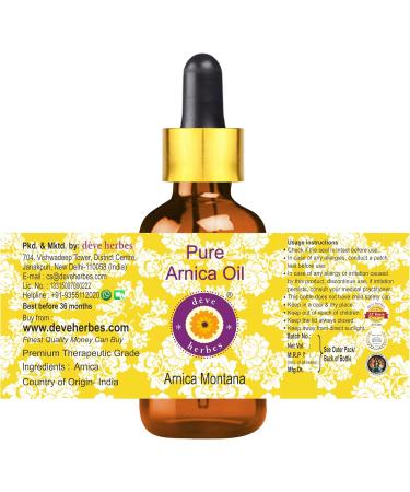 d ve herbes Pure Arnica Oil (Arnica Montana) with Glass Dropper (Pack of Three) 100ml X 3 (10 oz) 3.33 Fl Oz (Pack of 3) - Buy Online on GoSupps.com