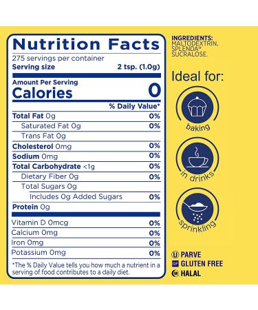 Splenda No Calorie Sweetener Granular 9.7 oz - Sugar Substitute for a Healthier Lifestyle - Buy Online on GoSupps.com