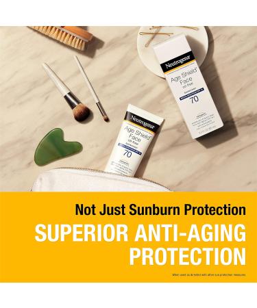 Neutrogena Age Shield Face Sunscreen Lotion SPF 70, 3 oz (Pack of 3) - Buy Online on GoSupps.com