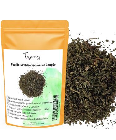 Tazarin LTD Nettle tea 50g dried and cut nettle leaves Urtica dioica dried nettle - 100% natural additive-free pure and free from