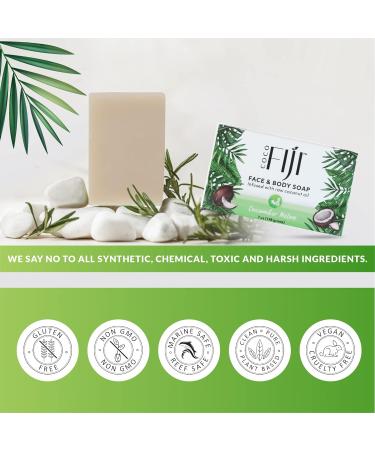 Coco Fiji Organic Coconut Oil Cucumber Melon Soap Bar for Face and Body - 7 oz (Pack of 3) - Buy Online on GoSupps.com