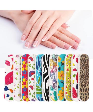 JSRQT Mini Nail Files Bulk Double Sided 100 Mini Nail Files for Natural Acrylic Fake Nails Emery Boards for Nails Nail Filer Professional Nail File Buffer Set Nails Accessories 150 Grit(10 Colors) - Buy Online on GoSupps.com