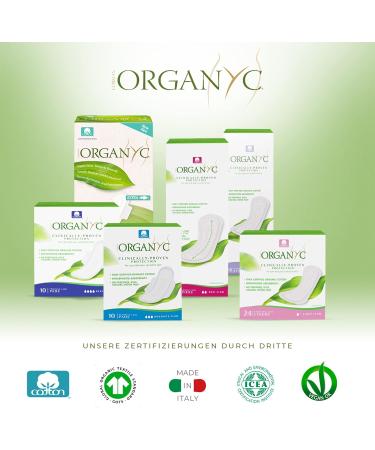 Organyc 100% Organic Cotton Hygiene Ties - Daily Use Folded Wings Eco-Friendly (40 Pieces) - Buy Online on GoSupps.com