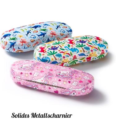 FEFI Children's Glasses Case - Hardcase with Funny Motifs & Unicorn Microfiber Cloth | International Shipping Available - Buy Online on GoSupps.com