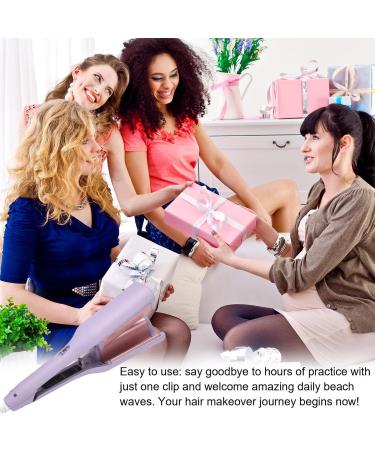 Hair Curler Wand - Hair Styler Iron for Egg Roll Hair Waving - Fast Heating Adjustable Temperature Hair Wand Waver for Girs Birthday Gift Hersil US Purple - Buy Online on GoSupps.com