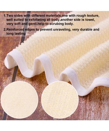 Exfoliating Face and Body Wash Cloths - 3 Pack Soft Weave Bath Cloth for Gentle Scrubbing and Massage - Ideal for Men and Women - Buy Online on GoSupps.com