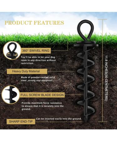 Eurmax Spiral Binding Dog Lead | Secure & Durable Up to 500 lbs | Perfect for All Pets (Green) - Buy Online on GoSupps.com