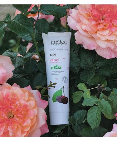 MELICA ORGANIC Cherry Flavored Toothpaste for Children - 100 ml - Buy Online on GoSupps.com
