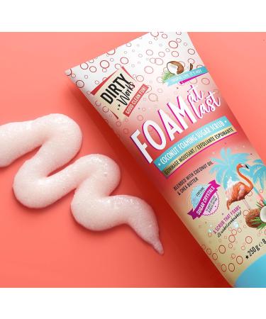 Dirty Works Tropic Like it's Hot Foam At Last Coconut Foaming Sugar Scrub 250g 250 g (Pack of 1) - Buy Online on GoSupps.com