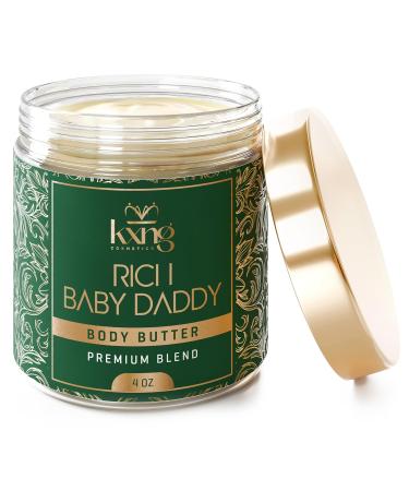 KXNG Cosmetics Shea Body Butter Cream Duo 2 4oz (Rich Baby Daddy & Zaddy) | Luxury & Organic Shea with Cocoa Mango & Coconut Oil | Mens Body Butter for Black Men & Women | Deep Moisture for Hands - Buy Online on GoSupps.com