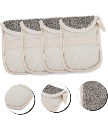 Healeved 4pcs Black Linen Soap Bag Foaming Exfoliating Storage Bag Mesh Soap Saver Bag Foaming Mesh Bag Flax - Buy Online on GoSupps.com