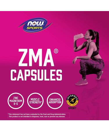 Now Foods ZMA Sports Recovery 180 Capsules | Boost Performance & Muscle Recovery - Buy Online on GoSupps.com