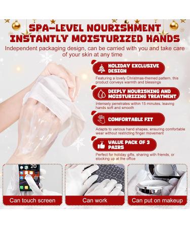  SHOPPGO Set of 2 women's hand masks - Christmas hand cream + 3 Christmas masks - Hand care - Nourishes and moisturizes - Nourishes and hydrates hands - Buy Online on GoSupps.com