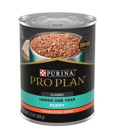 Purina Pro Plan High Protein Wet Puppy Food (Packaging May Vary) Chicken & Rice (12) 13 oz. Cans