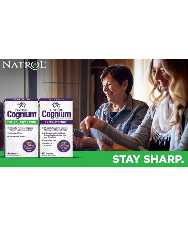 Natrol Cognium Extra Strength 200mg - Memory & Brain Health, 60 Tablets, Clinically Studied - Buy Online on GoSupps.com