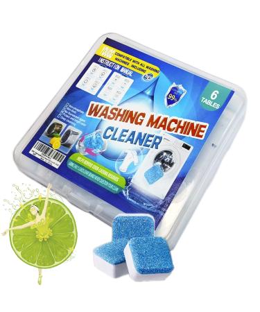 YOUGG Washing Machine Cleaner Tablets(6 Pack,Fresh Solid Washer Deep Cleaning Tablet,For HE, Front Loader&Top Load Washers 6 Tables