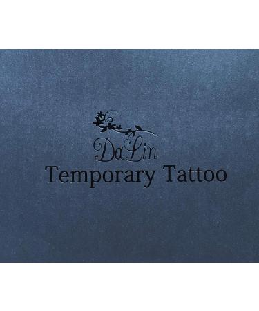 DaLin Temporary Tattoos - Flowers Collection (Black Rose) - 4 Sheets - Buy Online on GoSupps.com