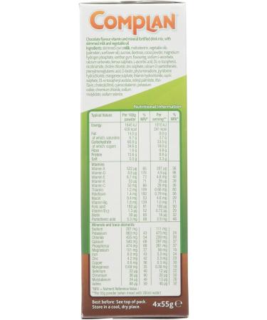 Complan Boisson riche au chocolat 4 sachets de 55 g - Buy Online on GoSupps.com