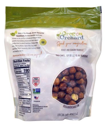 Oregon Orchard Natural Whole Hazelnuts 16oz Bag - Unsalted, Heart Healthy Snacks, Grown in Oregon - Keto-Friendly - Buy Online on GoSupps.com