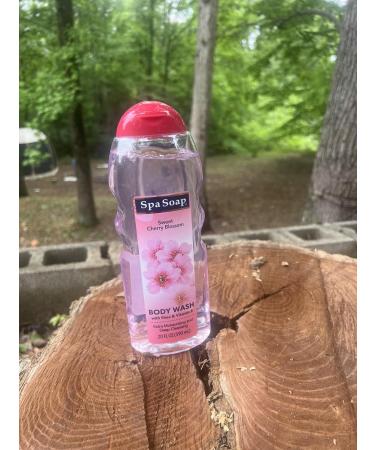 Spasoap Body Wash With Soft Refreshing Scent Extra Moisturizing and Deep Cleansing with shea & Vitamin E (2 count) 20FL oz each Body soap smooth feeling (Cherry Blossom) - Buy Online on GoSupps.com