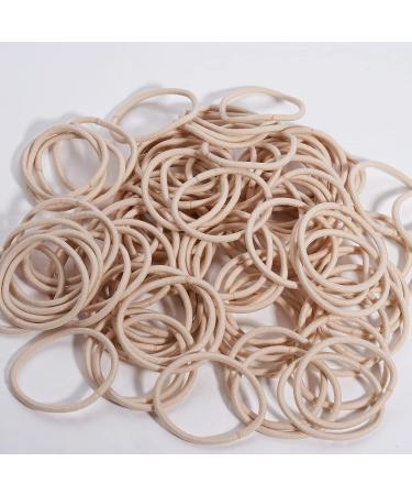DealEachDay 100 PCS Elastic Hair Ties for Thick & Curly Hair - Blonde Ponytail Holders (Light Blonde) - Buy Online on GoSupps.com