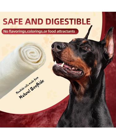 Dog Rawhide Retriever Rolls Long Lasting Rawhide Sticks Rawhide Chews Natural Beef Raw Hide Dog Treats 5-6 Inch Single Ingredient Dog Chew Rolls for Middle Large Dogs (6 Count) 1 count (Pack of 6) - Buy Online on GoSupps.com