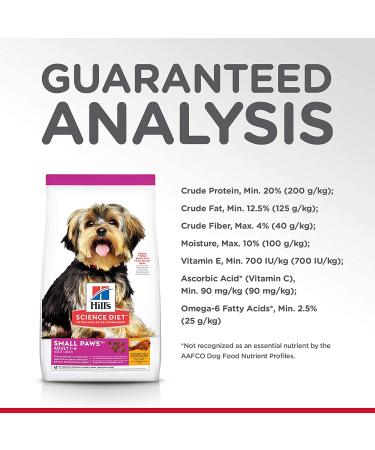 Hill's Science Diet Small Breed Dry Dog Food | Adult Small Paws for Healthy Nutrition - Buy Online on GoSupps.com