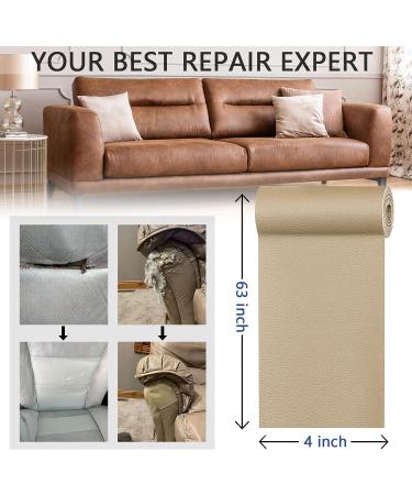 YAFLCÂ Leather Repair Patch for Furniture  4 x 63 Leather Repair Tape self Adhesive  Leather Repair Patch for couches car seat Sofa Jackets Handbags Medium Beige 4 x 63 Medium Beige - Buy Online on GoSupps.com