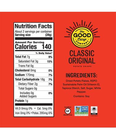 Good Crisps Original 1.6 oz - Pack of 12 | Crunchy Snacks for Any Occasion - Buy Online on GoSupps.com