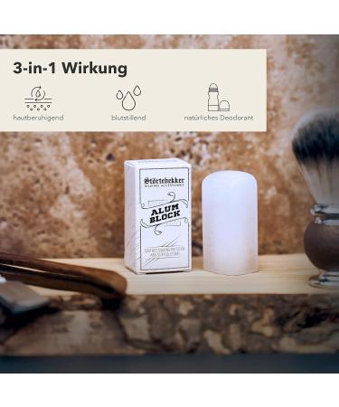 St rtebekker Alaunstein - Antiseptic Aftershave for Smoother Shaving | Shaving & Beard Guide eBook Included - Buy Online on GoSupps.com