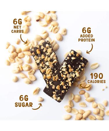 JOJO's Guilt-Free Peanut Butter Delight Dark Chocolate Bars - Keto, Vegan, Paleo | 7 Bar Bag - Buy Online on GoSupps.com