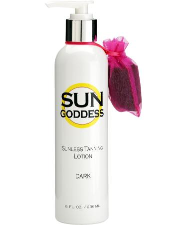Sun Goddess Dark Self Tanning Lotion - 8 oz | Best Sunless Tanning for a Natural Glow - Worldwide Shipping - Buy Online on GoSupps.com