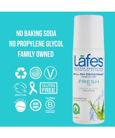 Lafe's Natural Body Care | 2 Fresh & 1 Extra Strength Deodorant Sticks | 24-Hour Protection & All Natural 3 Pack (2.25oz each) - Buy Online on GoSupps.com