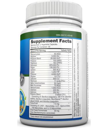NutriONN Psyllium Husk Capsules & 4-in-1 Digestive Enzymes Combo - Targeted Gut & Digestive Health Support - Buy Online on GoSupps.com