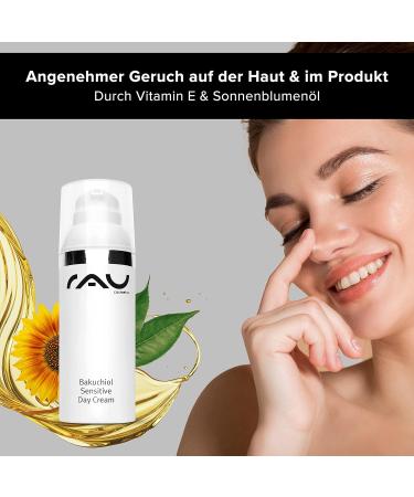 Buy Rough Cosmetics Bakuchiol Sensitive Day Cream 50ml | Anti-Aging Retinol Face Cream for Blemished & Ripe Skin | Light Moisturizer for Glowing Skin - Buy Online on GoSupps.com