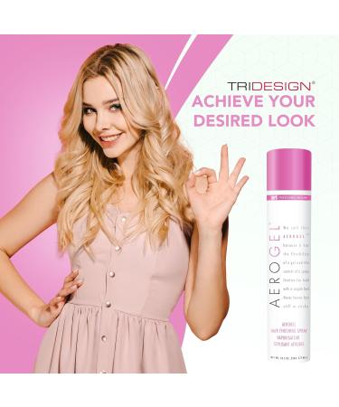 TRI Design Aerogel Hair Spray - Extra Hold Firm Hold for Women and Men Travel Volume Fixer & Non-Sticky Hairspray (10.5oz Pack of 5) 10.50 Ounce (Pack of 5) - Buy Online on GoSupps.com