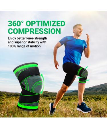 CARESOLE Circa Medium Compression Knee Sleeve for Men and Women | Support Braces for Knee Pain | Lightweight for Running, Weightlifting & Sports | Medium Single - Buy Online on GoSupps.com