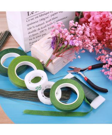 GLAMFIELDS Floral Arrangement Kit with Cutter  5 Rolls 1/2 Wide Floral Tapes  100 pcs 26 Gauge Floral Stem Wire  1 Roll 22 Gauge Floral Wire for Bouquet Stem Wrapping and Floral Crafts Green 8pcs - Buy Online on GoSupps.com