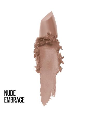 Maybelline Color Sensational Lipstick  Lip Makeup  Matte Finish  Hydrating Lipstick  Nude  Pink  Red  Plum Lip Color  Nude Embrace  0.15 oz  (Packaging May Vary) 650 NUDE EMBRACE 0.15 Ounce (Pack of 1) - Buy Online on GoSupps.com