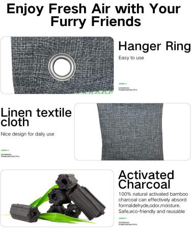 10-Pack Bamboo Charcoal Air Purifying Bags - Activated Charcoal Odor Eliminator for Home, Car, Closet - Breathe Green Charcoal Bags - Natural Air Freshener - Buy Online on GoSupps.com
