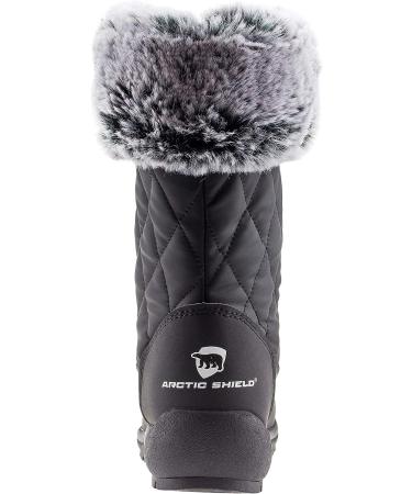 ArcticShield Women's Anna Waterproof Insulated Snow Boots | Size 8, Black - Buy Online on GoSupps.com