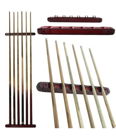 Wooden Cue Rack Set with Billiard Balls, Triangle Ball Rack, Diamond Rack, Chalks, and Spot Stickers - Pool Table Accessories - Buy Online on GoSupps.com