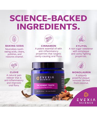 Buy The Honest Tooth Powder - Natural Plaque Remover Enamel Protector & Breath Freshener | Baking Soda & Essential Oils | 2.8 oz - International Shipping Available - Buy Online on GoSupps.com